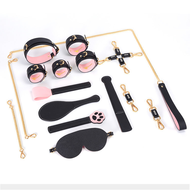 Bedbound 9-piece set of（COW Leather） SP tools adult toys S bound women M alternative sex toys